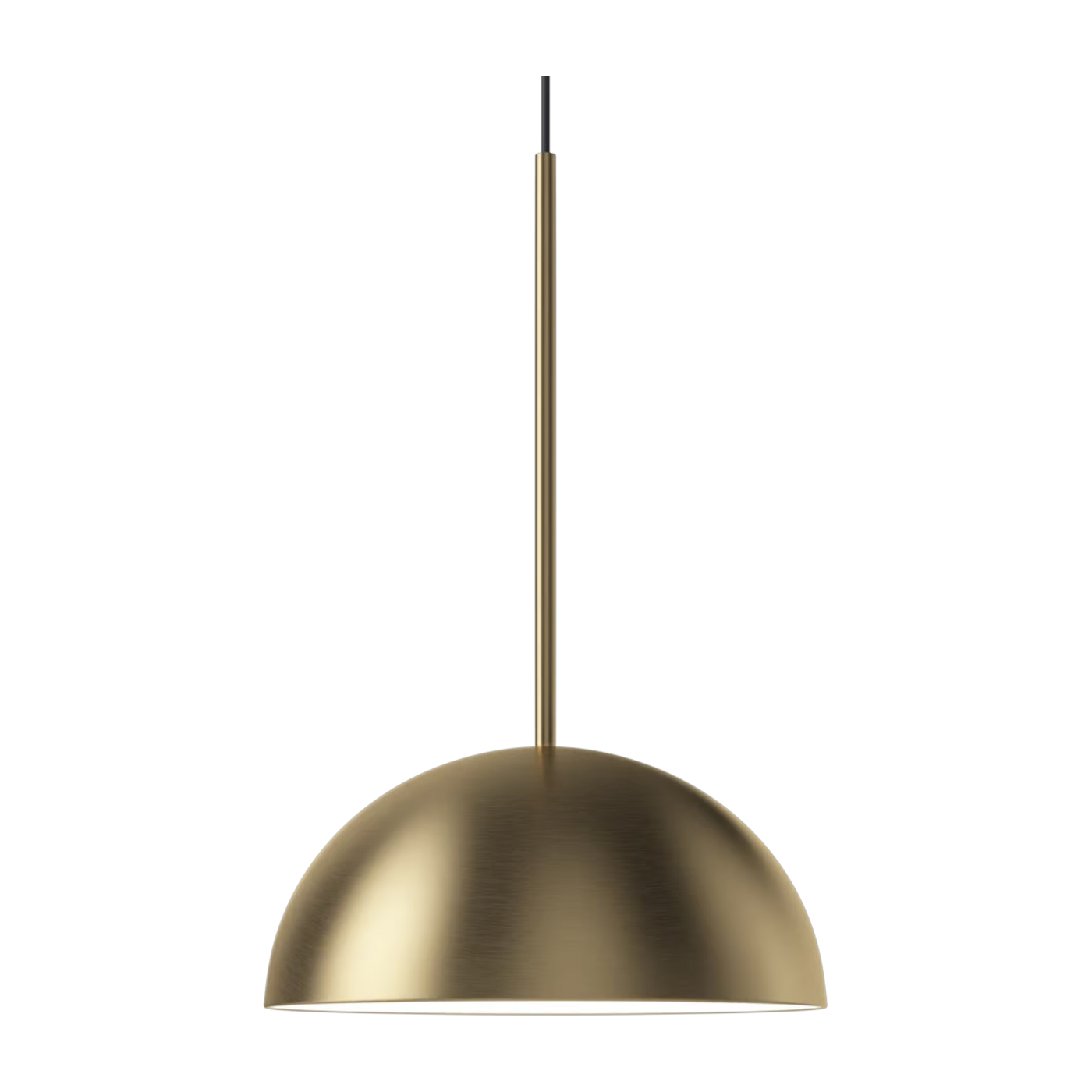 Suspension lamp in brass-plated metal mat 38cm Aluna - Bolia