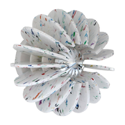 Applique en plastique recyclé blanc 20cm Wrecking Ball - RIF