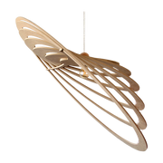 Lampada a sospensione in legno 100cm Comete kit in lino e legno - RIF