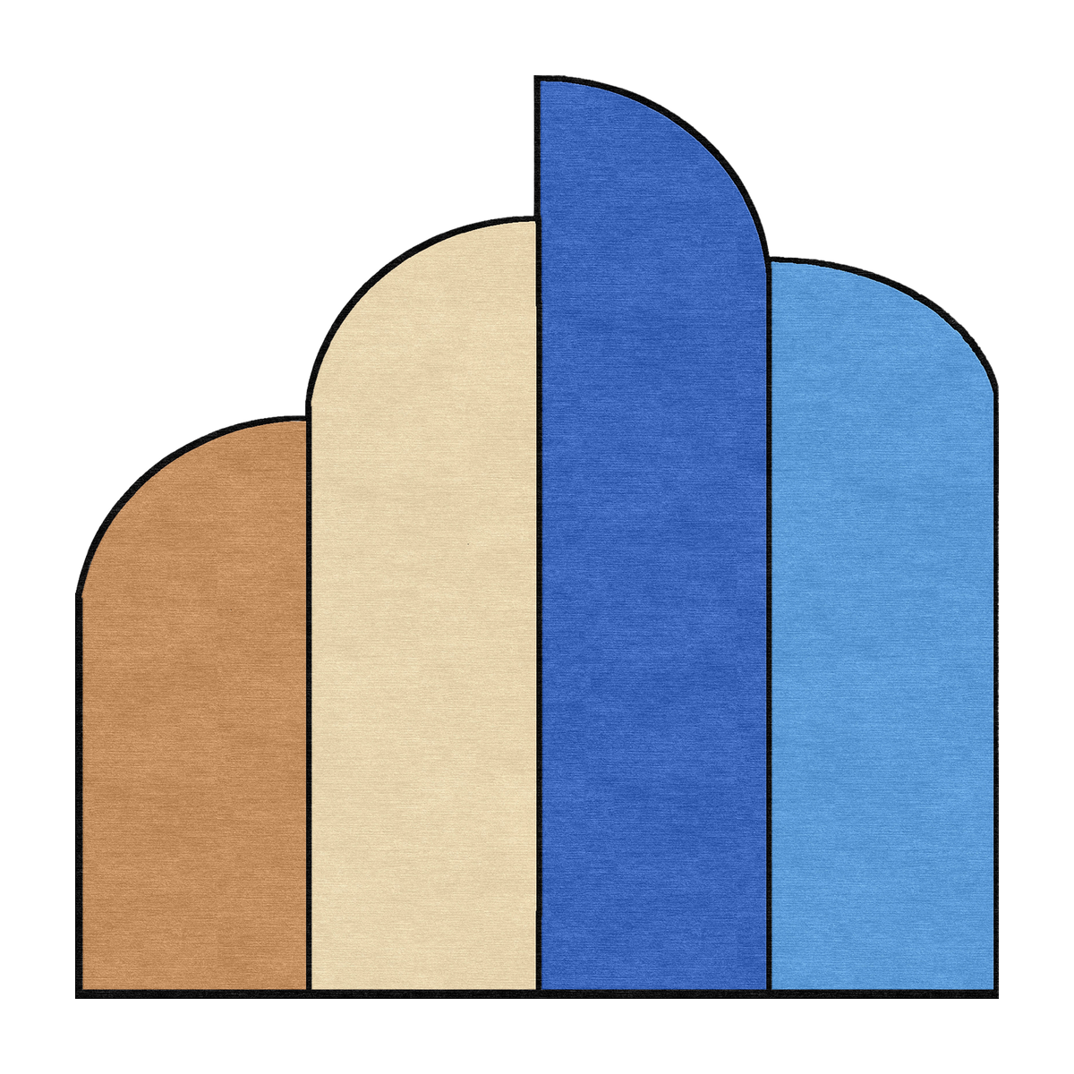 Tapis en laine 200x200 cm Eugène - SON-TAPIS