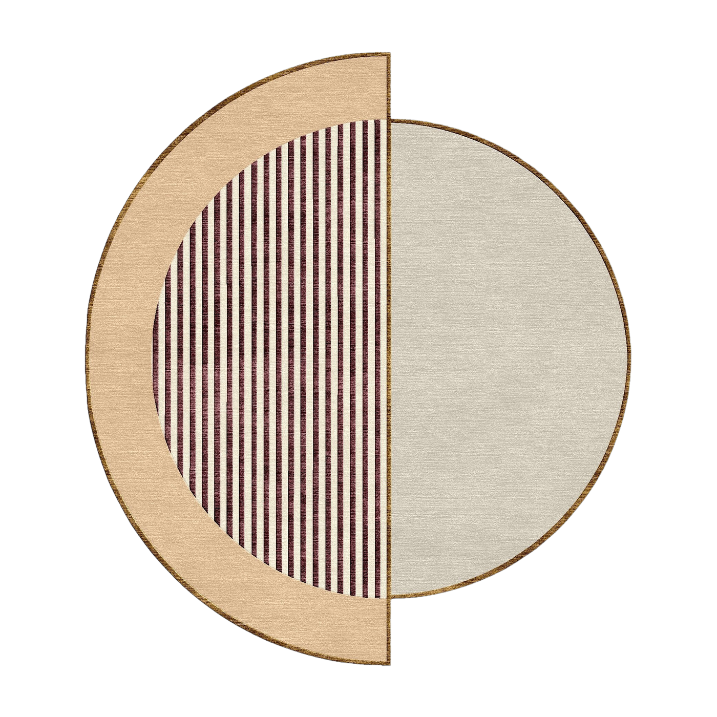 Tapis rond en laine et soie végérale 200 cm Raf - SON-TAPIS