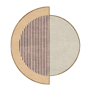 Round wool and silk carpet 200 cm Raf - SON-TAPIS