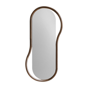 Specchio da parete ovale in noce 1258cm - Unut