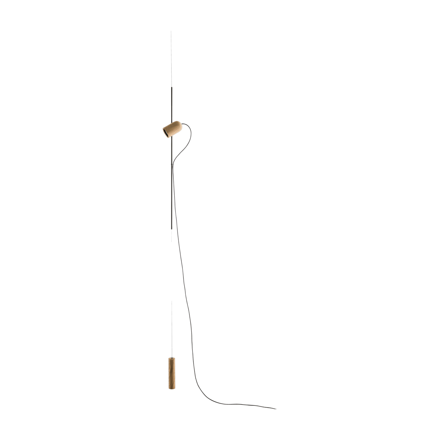 Suspension en chêne et détail noir 400cm Onfa - Nomon