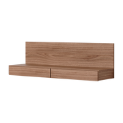 Bureau Tana mural rectangular con cajones en nogal 130cm - New Works