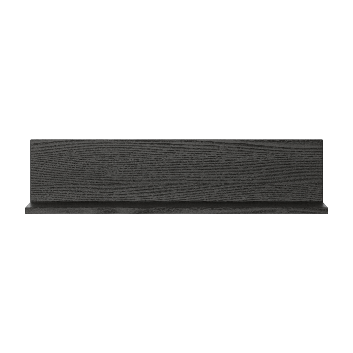 Rechteckiges Wandregal aus schwarz gebeizter Esche 75x19cm Tana -. New Works