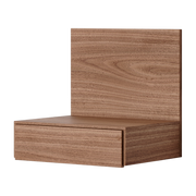 Walnut bedside table 42x32cm Tana - New Works