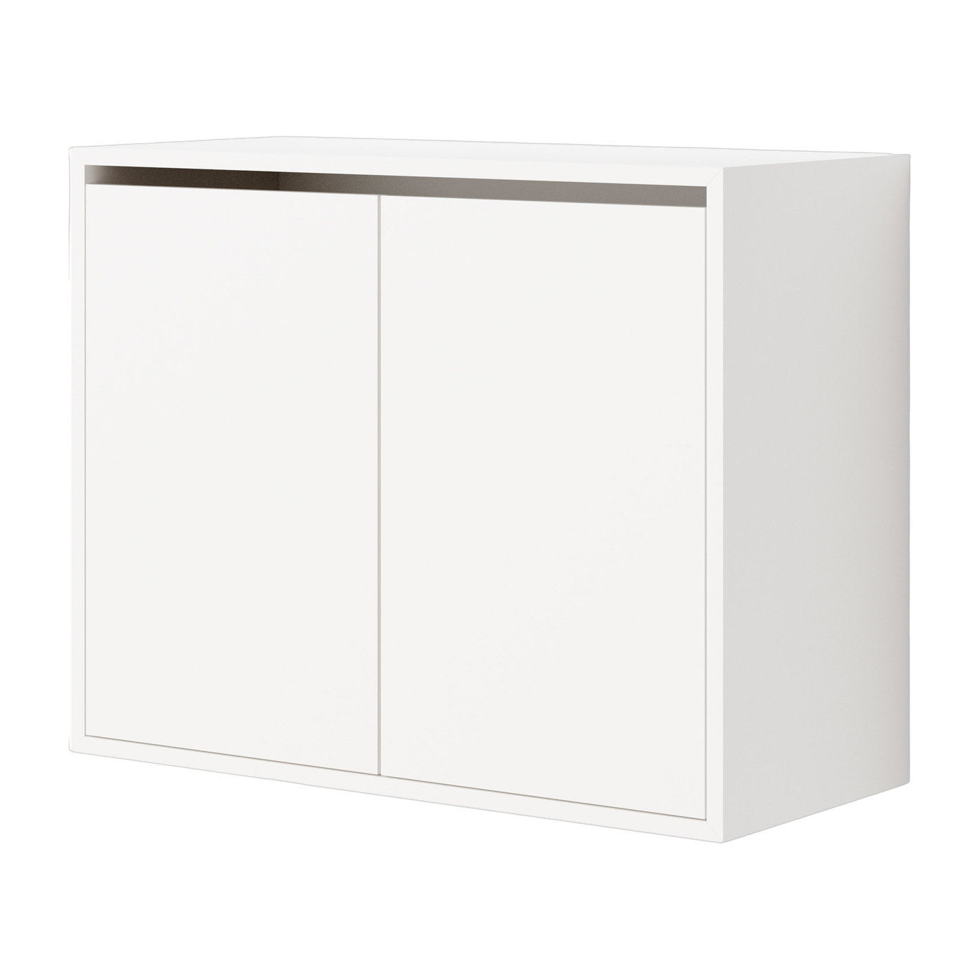 Commode haute avec portes en bois blanc 62,4cm - New Works