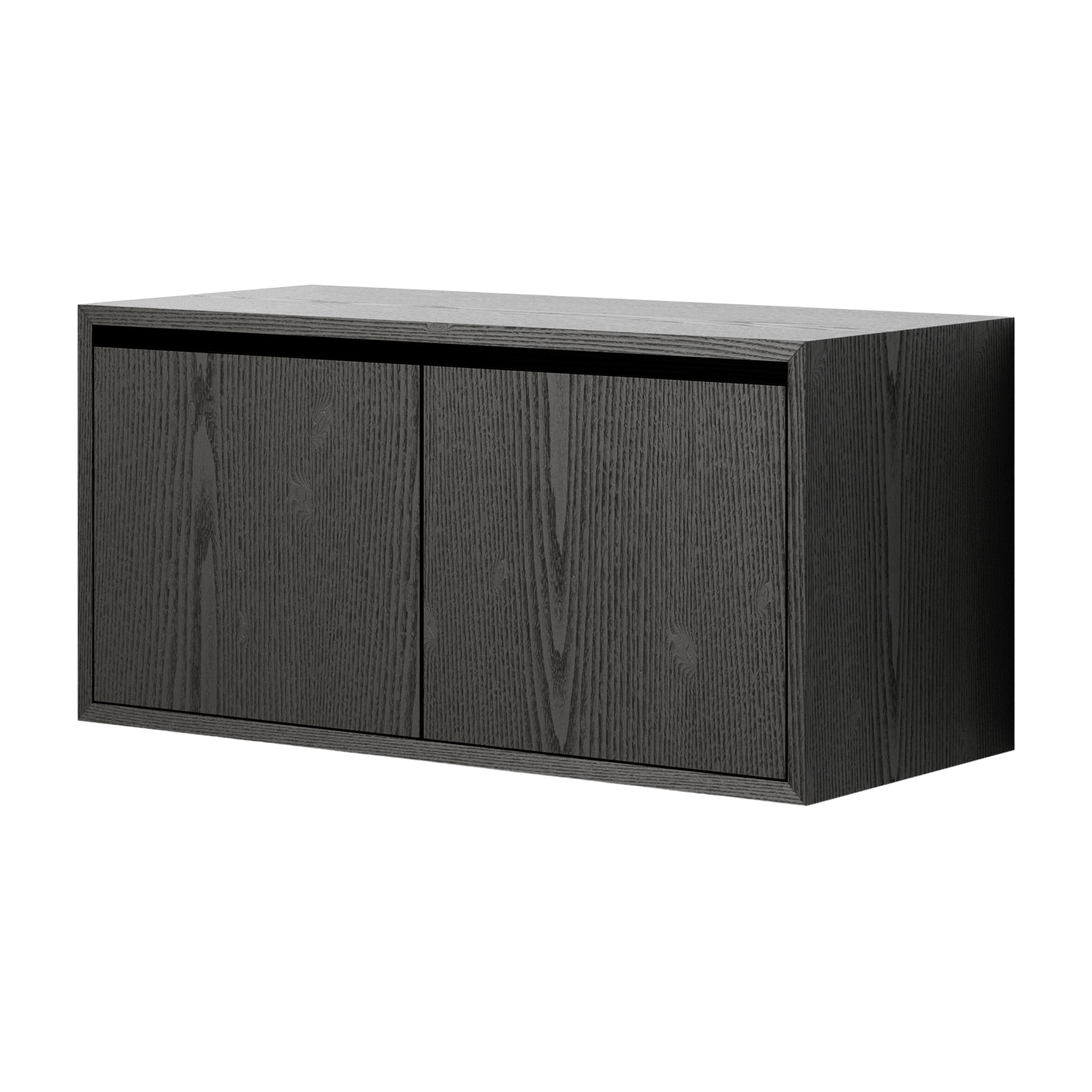 Armario bajo con puertas en fresno negro 38. 4cm - New Works