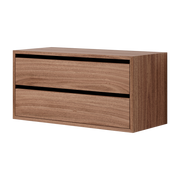 Low cupboard with drawers in walnut 38, 4cm - - Home Page New Works