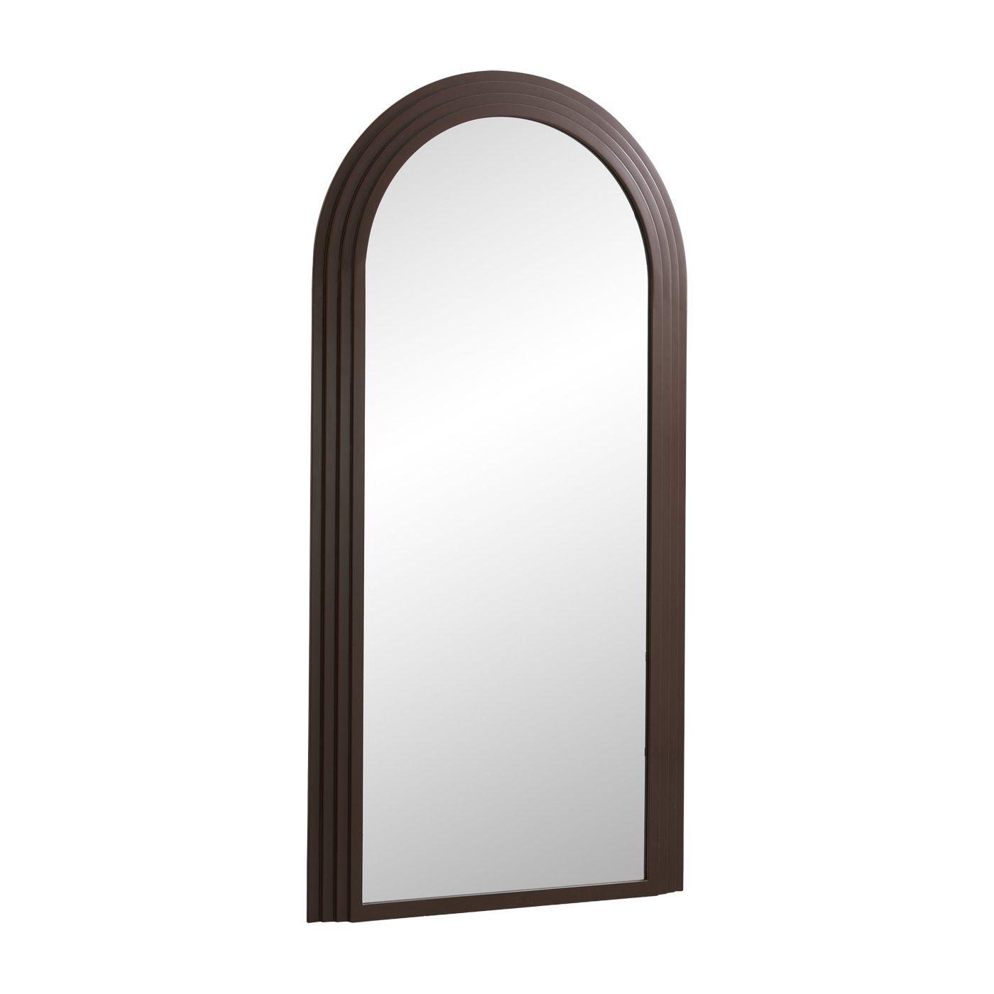 Specchio con cornice in ferro color ruggine 100x203cm Falco - Nordal