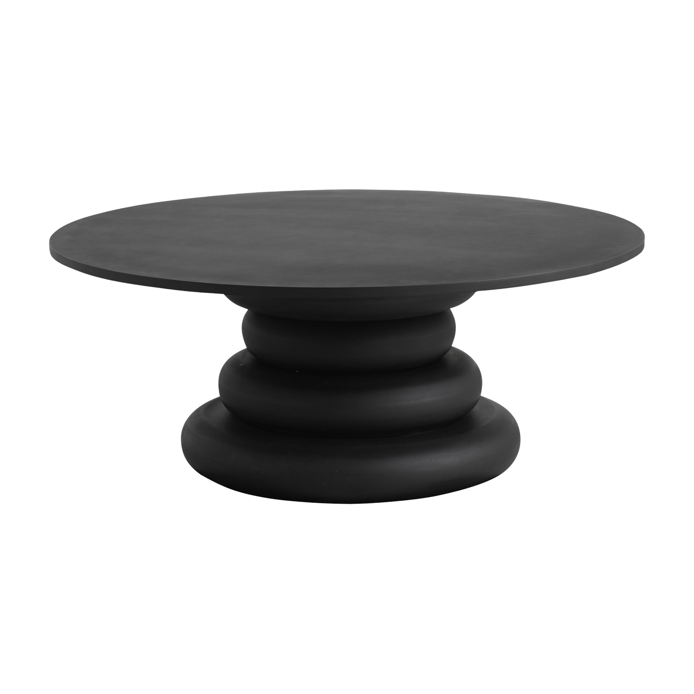 ronde Tavolino in legno nero 110x45cm Yalu - Nordal