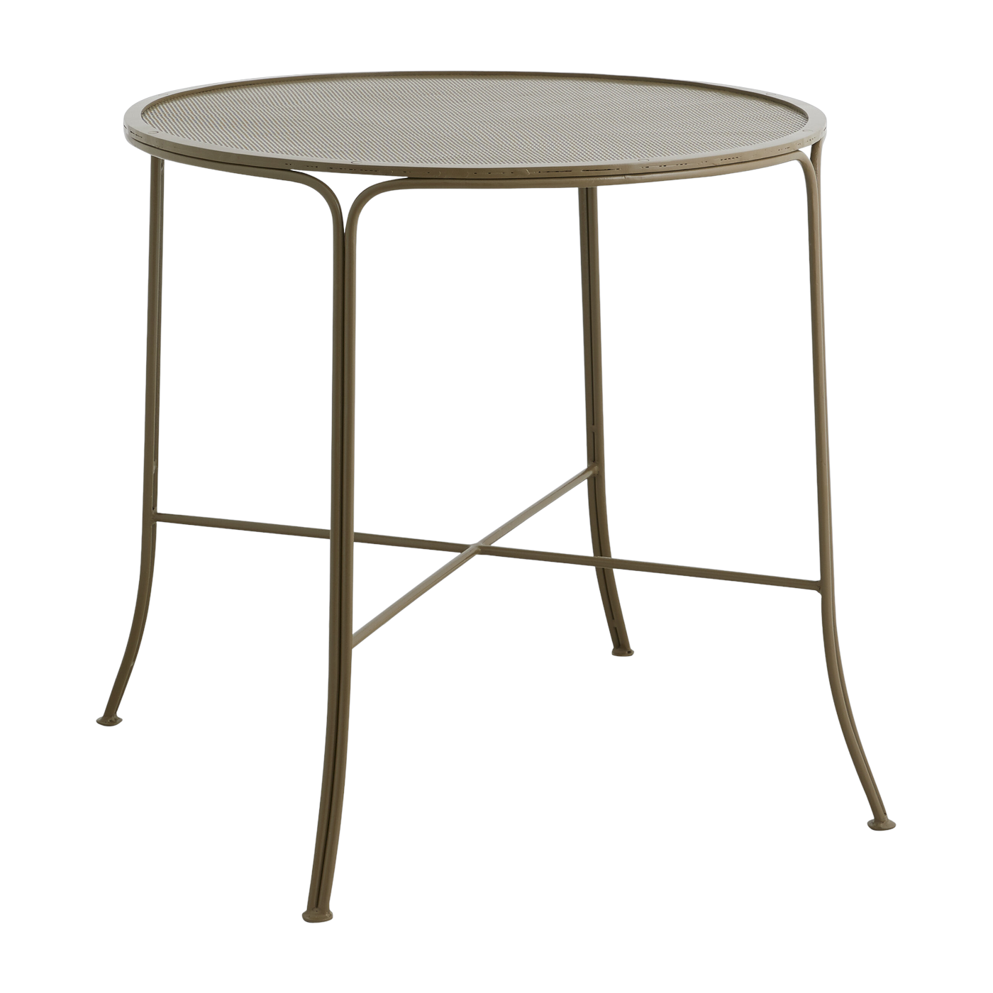 Garden table ronde in green iron 75x74cm Aras - Nordal