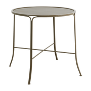 Table de jardin ronde en fer vert 75x74cm Aras - Nordal