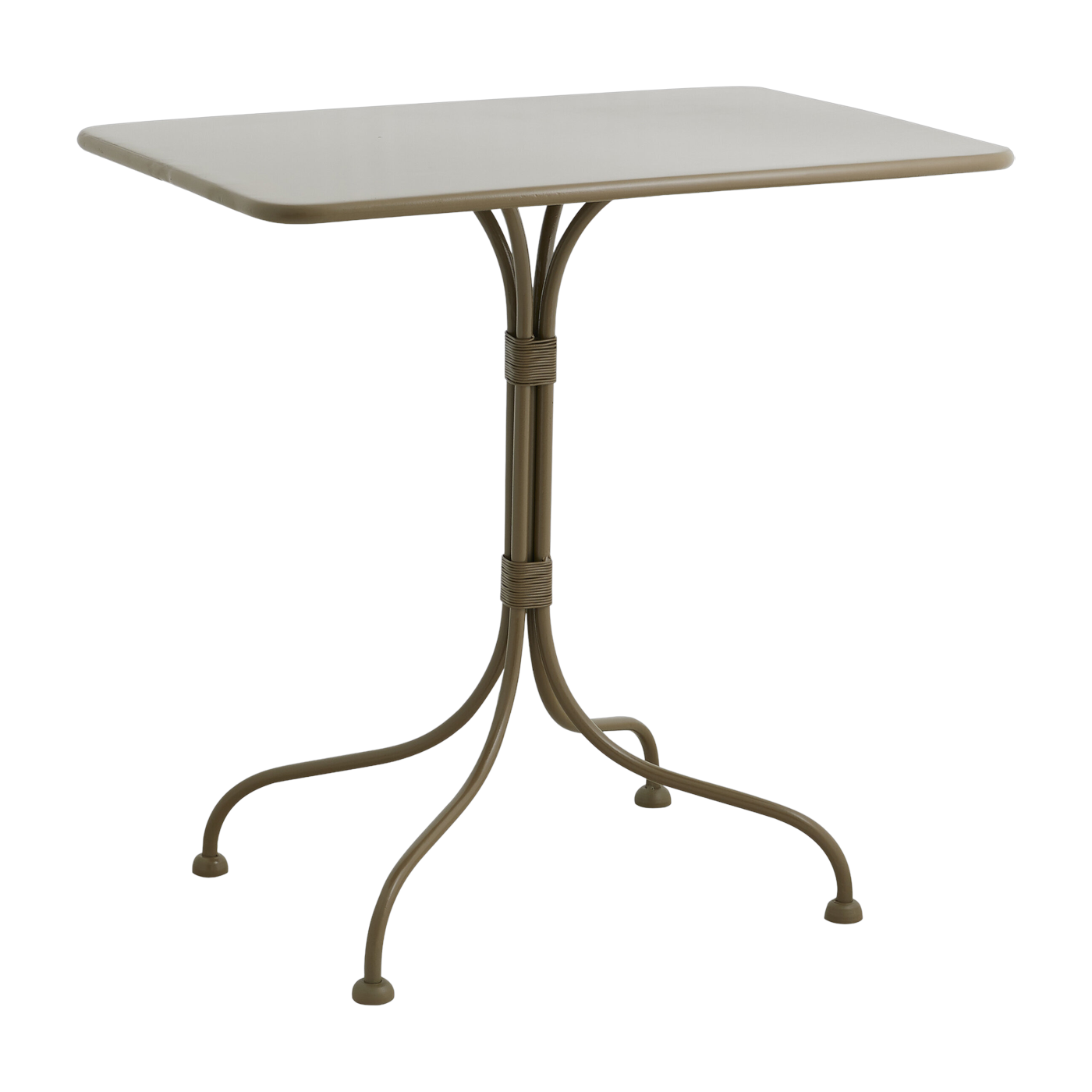 Tavolo da pranzo rettangolare da giardino in ferro verde 77x52x76cm Viola - Nordal