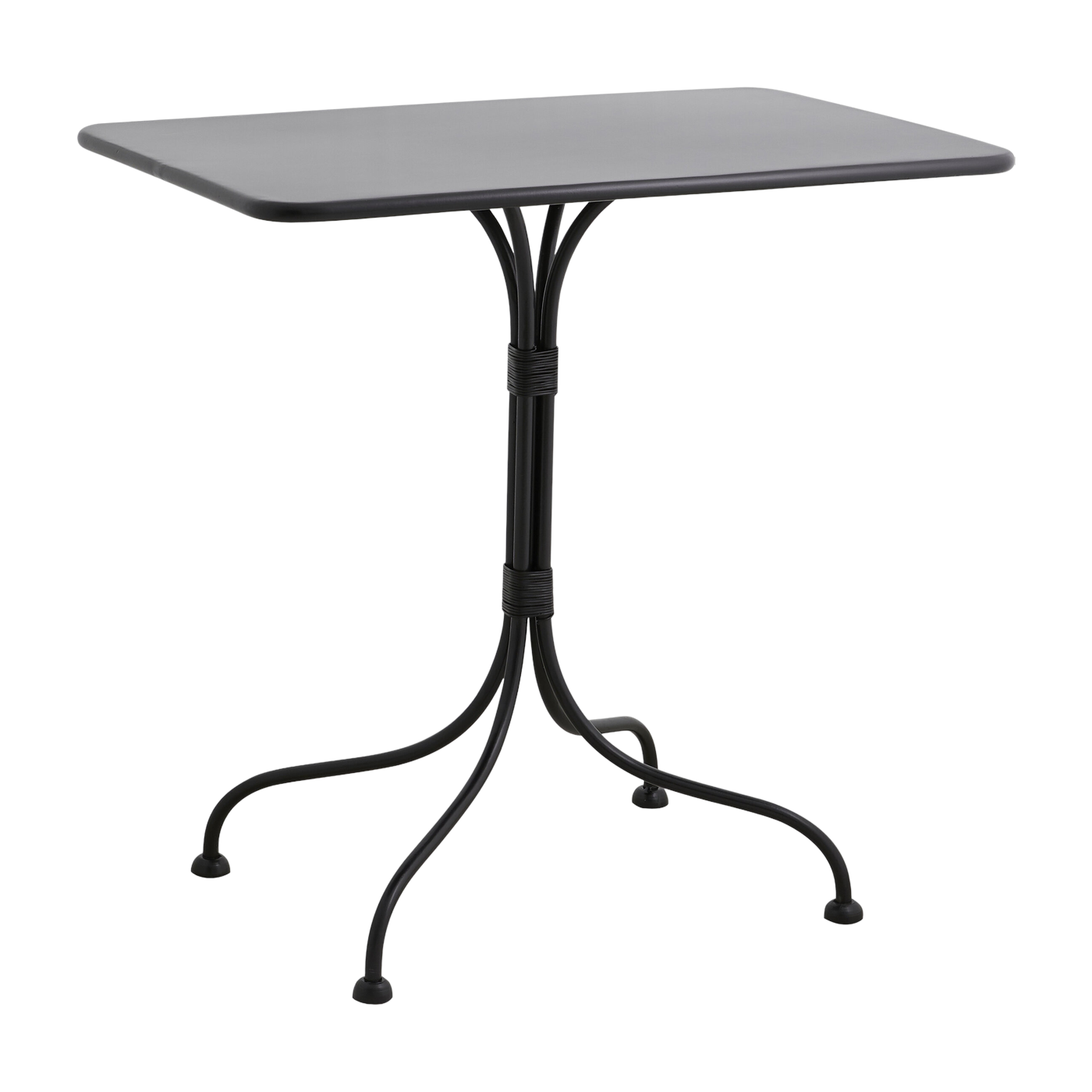 Rechteckiger Esstisch aus schwarzem Eisen 77x52x76cm Viola -. Nordal