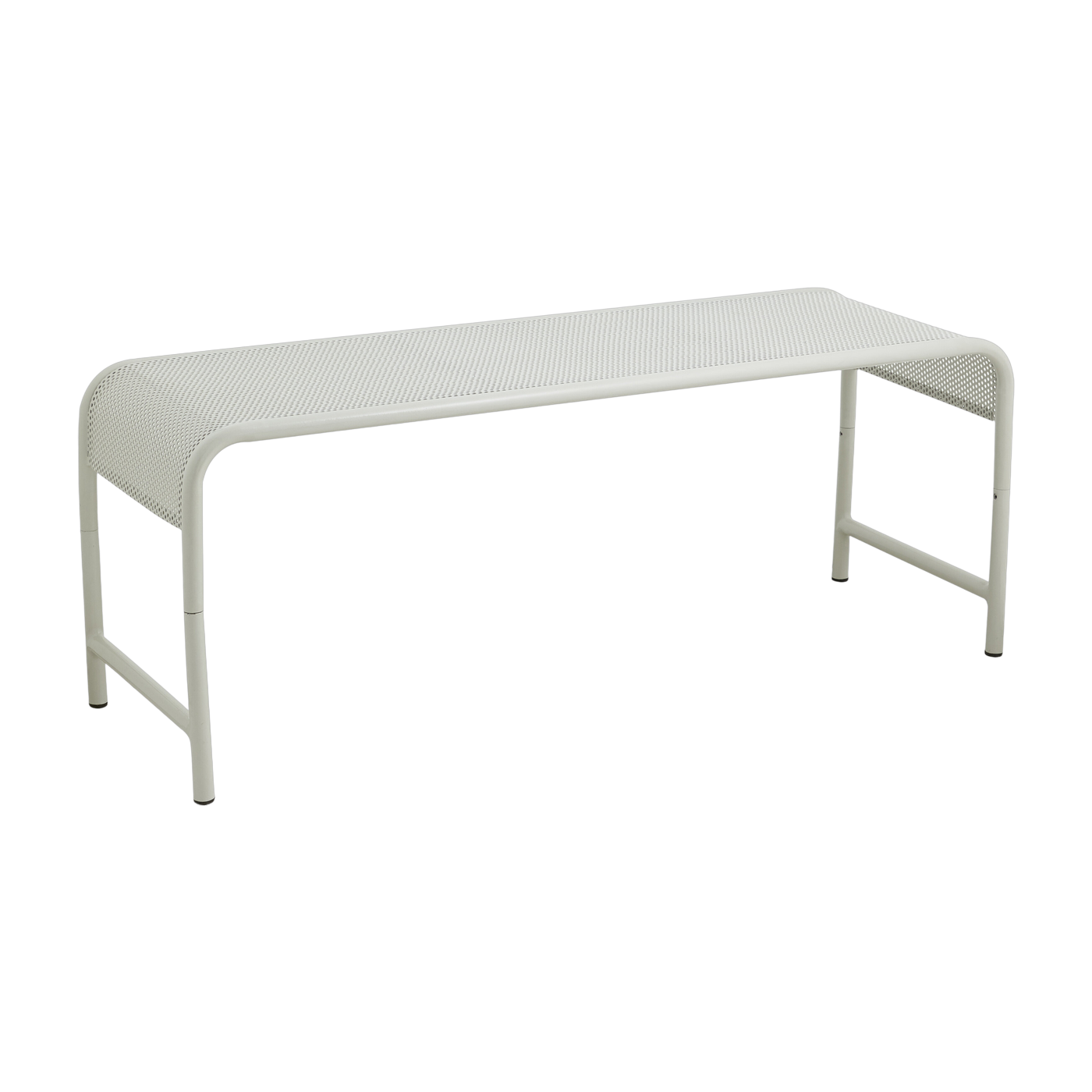 Banc de jardin en fer ivoire 122x42x46cm Brenta - Nordal