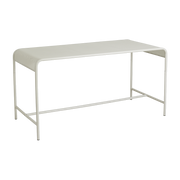 Table à manger de jardin rectangulaire en fer ivoire 152x72x75cm Brenta - Nordal