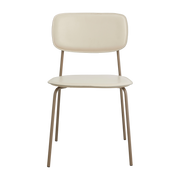 Sedia da pranzo Esa in ferro e tessuto beige - Nordal