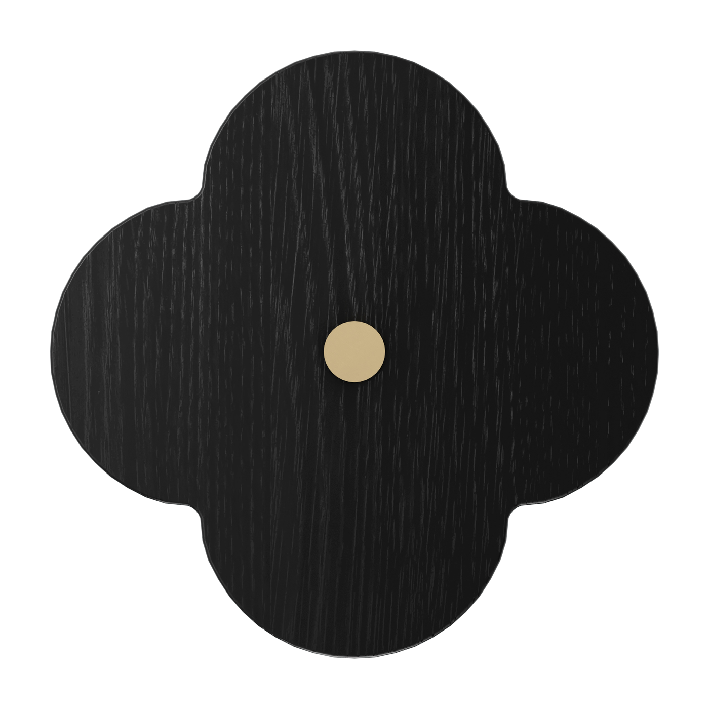 Perchero de roble teñido de negro 10cm Andrée - Hartô