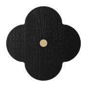 Patère en frêne teinté noir 10 x 5,7 cm Andrée - Hartô
