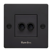 Kippschalter 2G schwarz - Buster + Punch