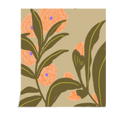 Clay non-woven wallpaper 1m Garden - Season Paper