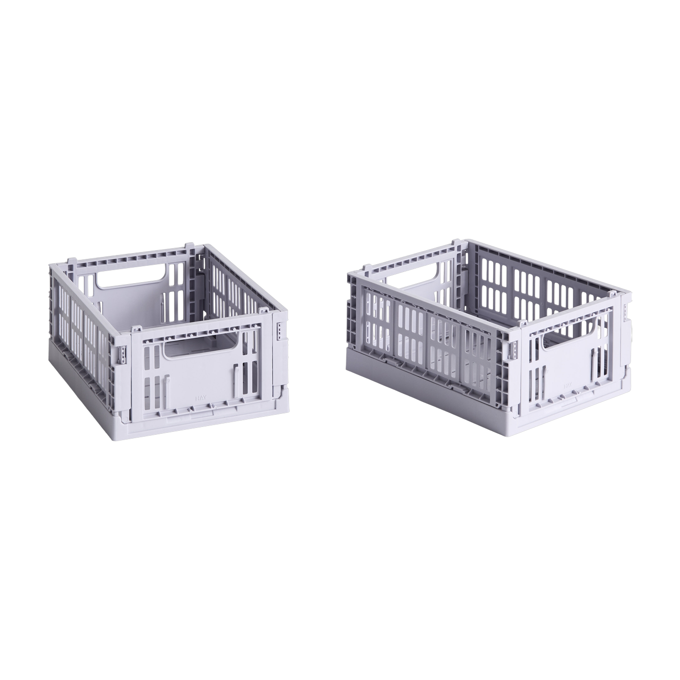 2 Körbe aus recyceltem Kunststoff Lavendel 13x17x8cm Colour Crate - - Hay