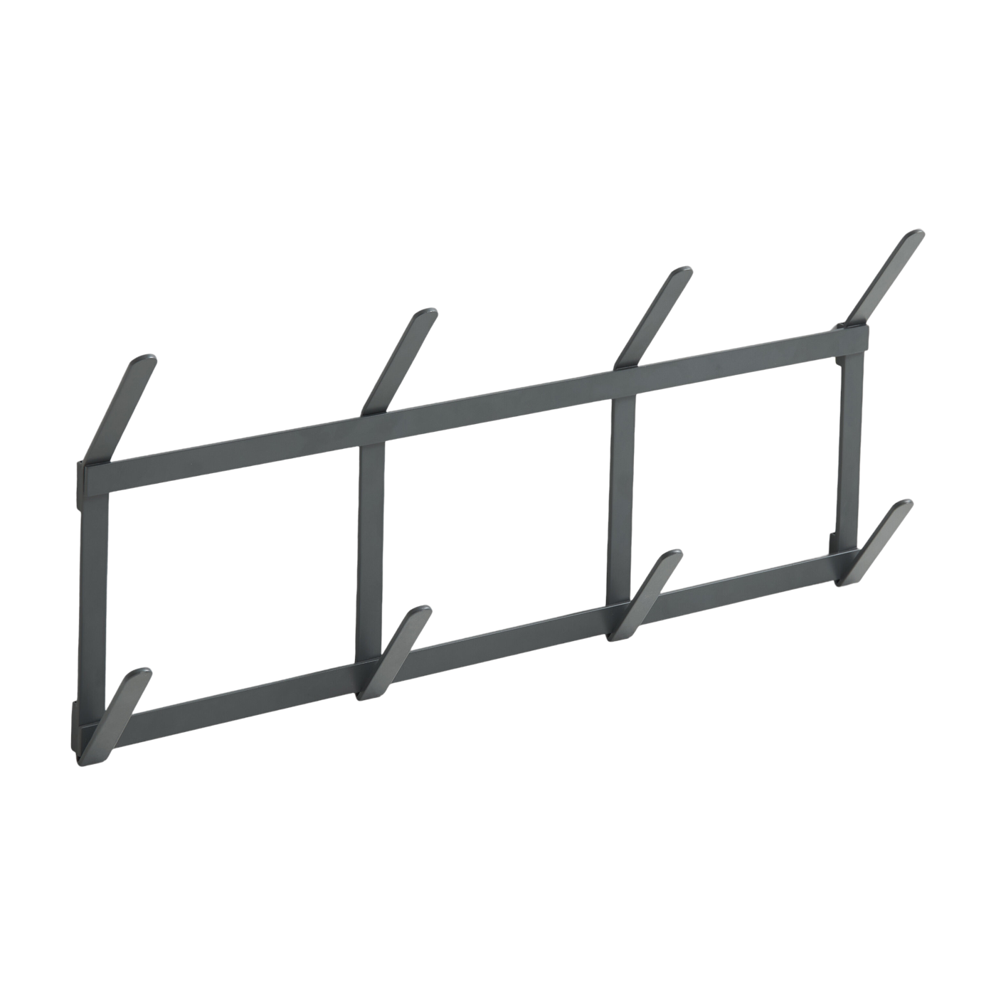Porte-manteaux murale en acier anthracite 49,5x5,5x22cm Tape - Hay