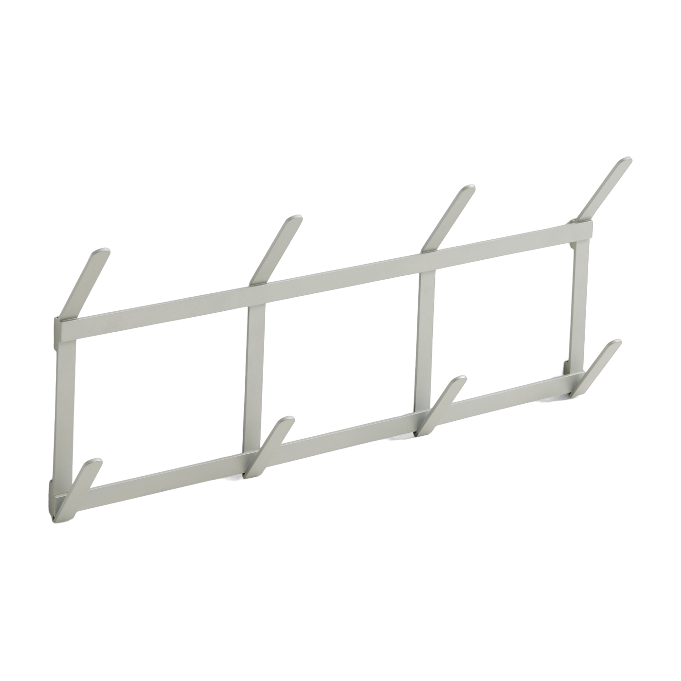 Porte-manteaux murale en acier gris métalisé 49,5x5,5x22cm Tape - Hay