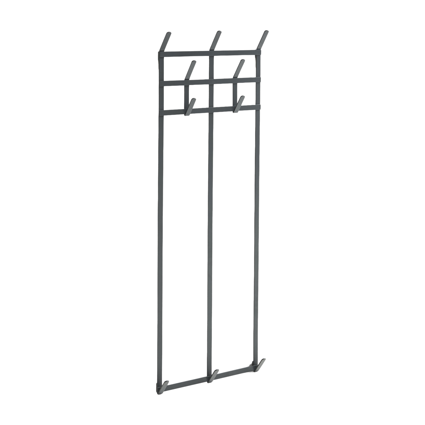 Porte-manteaux murale en acier anthracite 33,5x5x100cm Tape - Hay