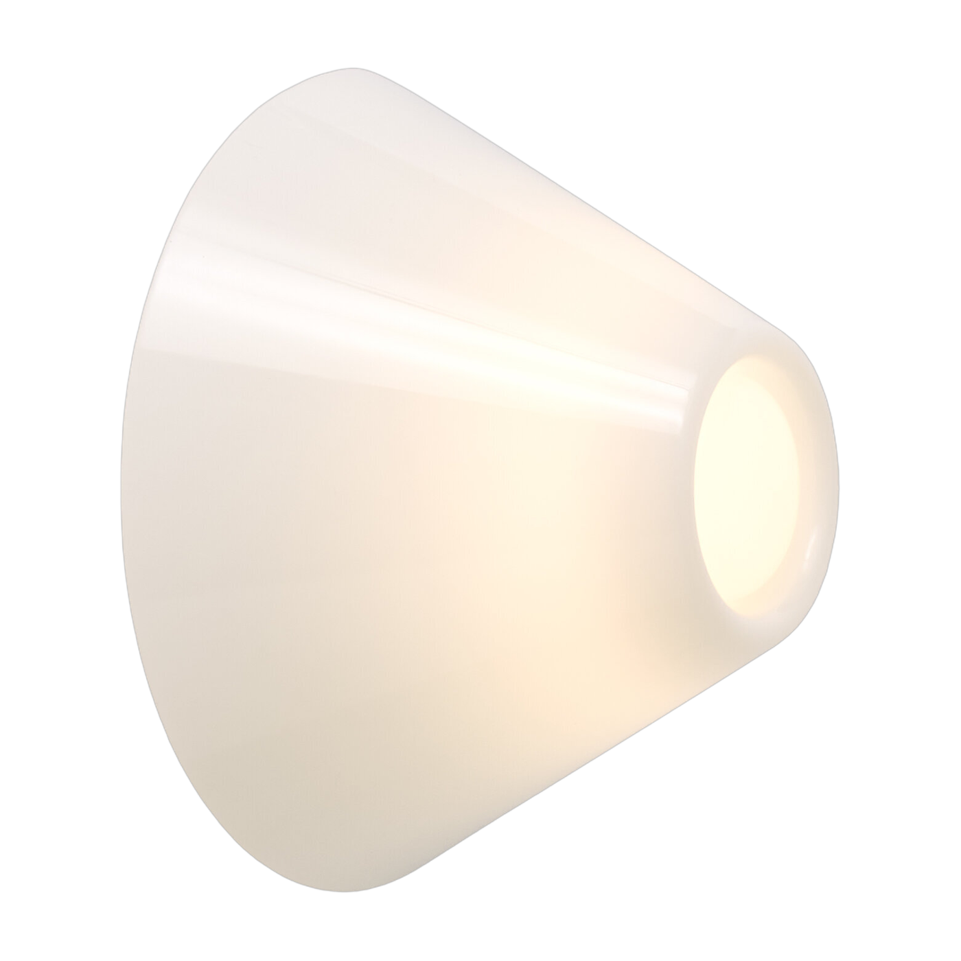 Aplique de pared en acrílico opalescente blanco 20x13,5cm Ono - Hay