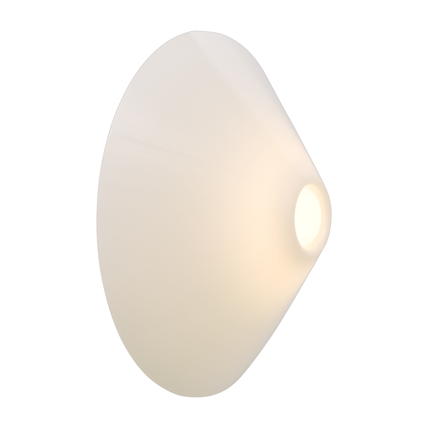Aplique de pared en acrílico opalescente blanco 35x13,5cm Ono - Hay