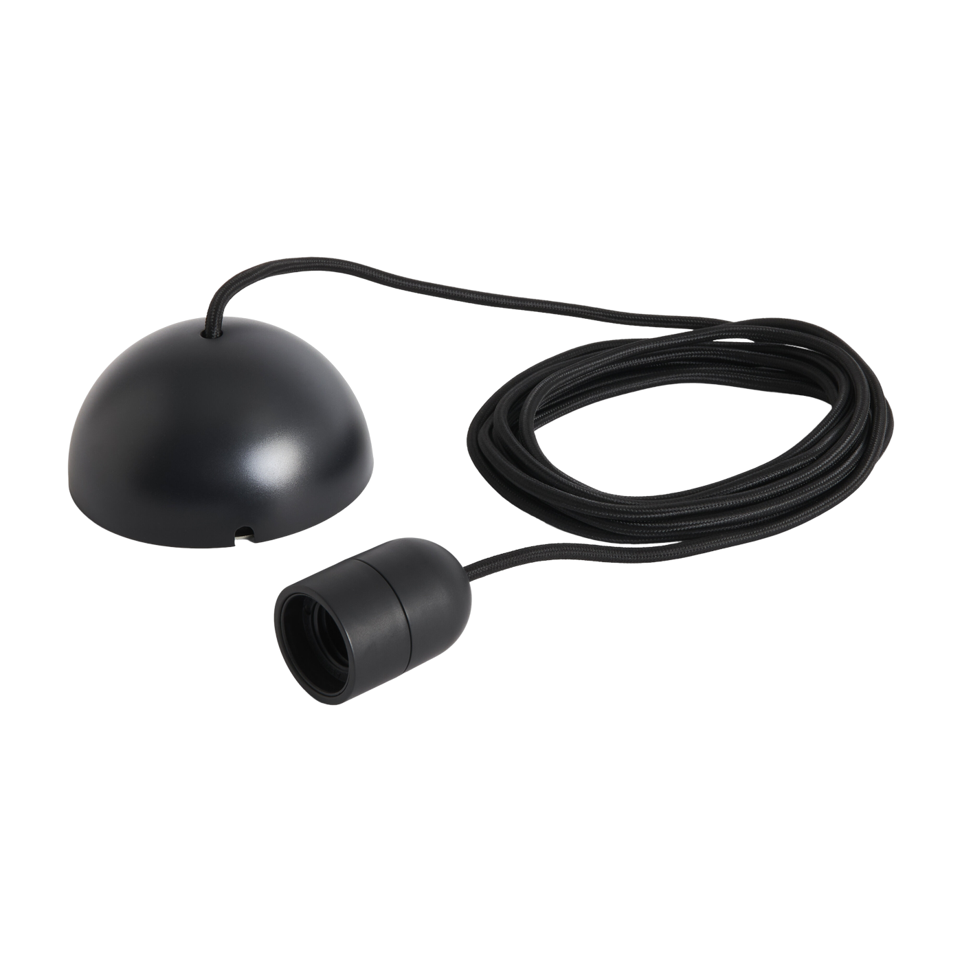 400cm soft black fabric suspension cable Common Cord Set - Hay