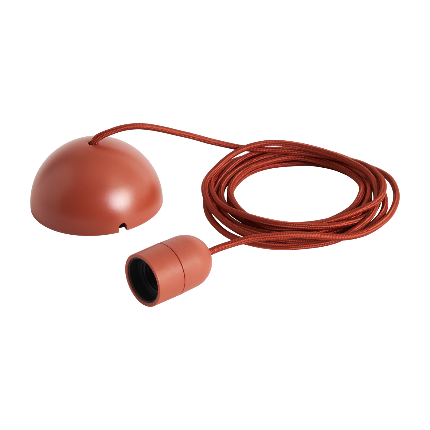 Rust red fabric suspension cable 400cm Common Cord Set - Hay