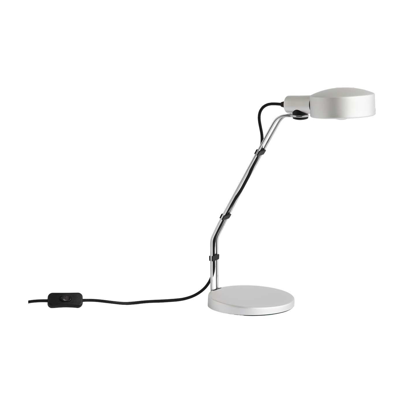 Metal lamp bureau polished anodized steel 16x32x41cm Cupola - Hay