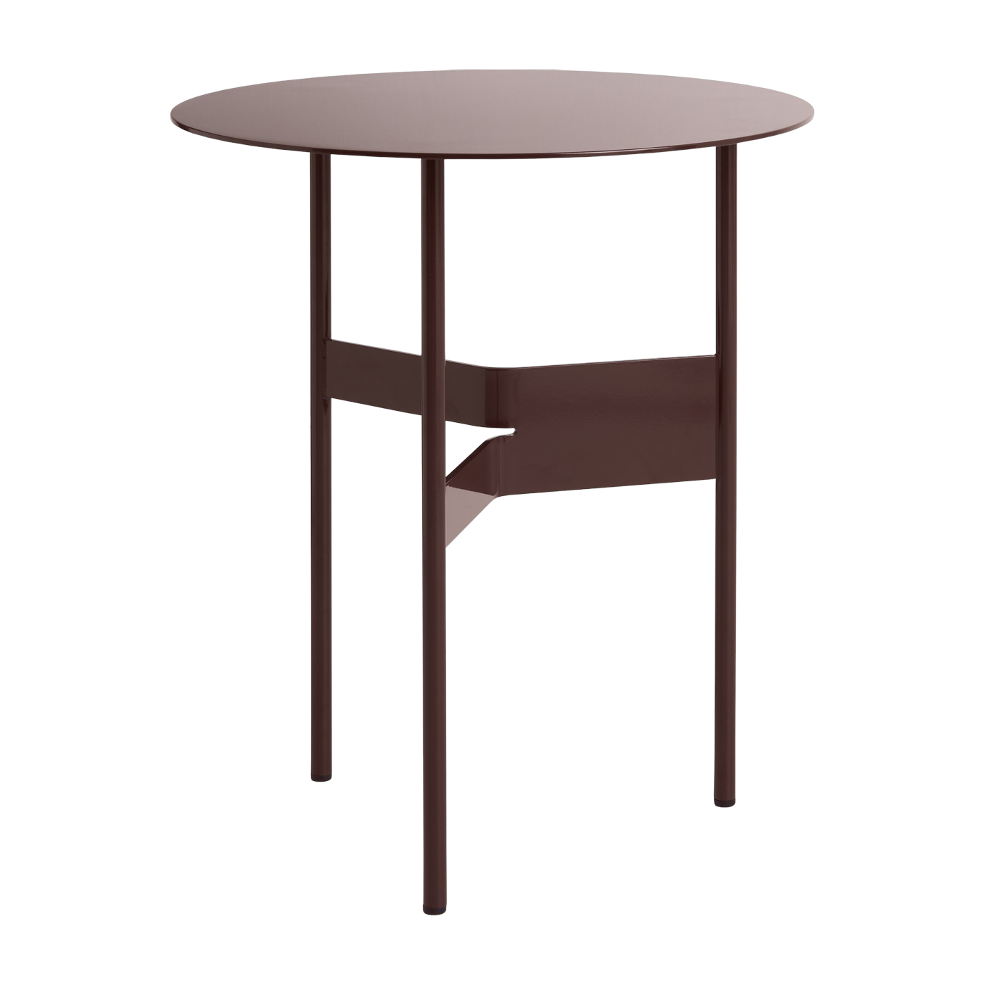 Side table ronde steel burgundy 45x51cm Shim - Hay