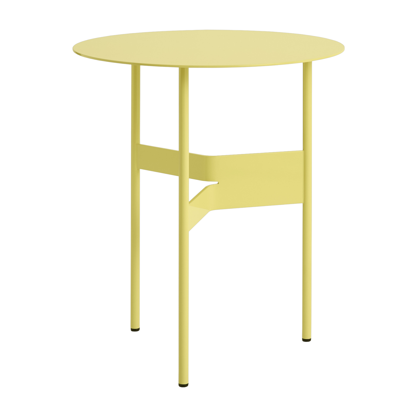ronde Tavolino in acciaio giallo 45x51cm Shim - Hay