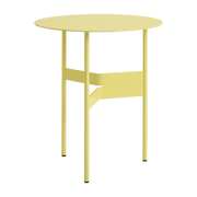 Table d'appoint ronde en acier jaune 45x51cm Shim - Hay
