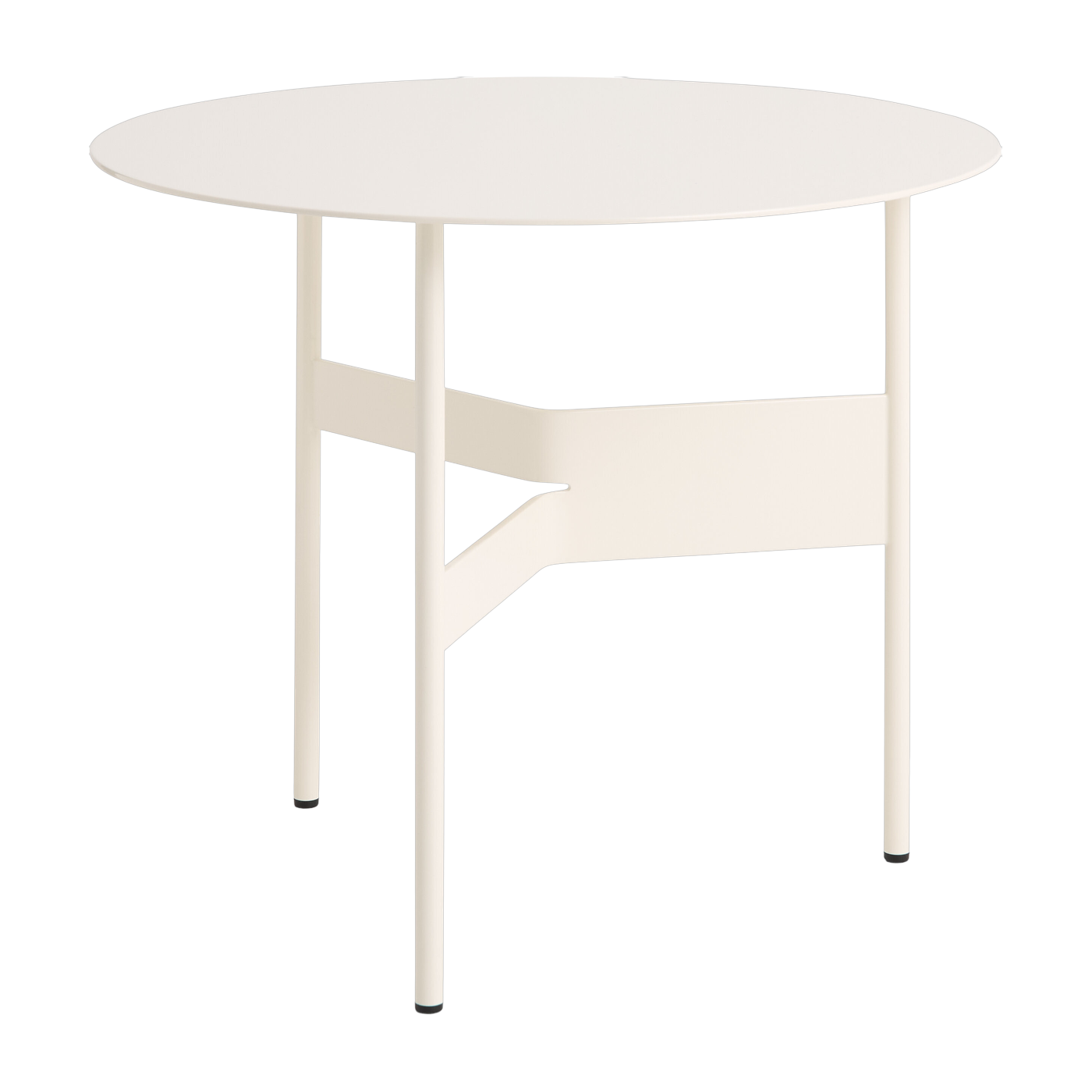 Couchtisch ronde aus Stahl ecru 54x44cm Shim -. Hay