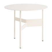 Table basse ronde en acier écru 54x44cm Shim - Hay