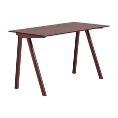 Bureau aus lackiertem Eichenholz und bordeauxrotem Linoleum 130x65x74cm CPH 90 2. 0 - - Hay