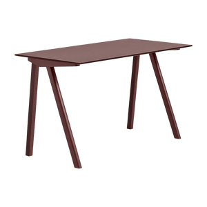 مكتب من خشب البلوط المطلي واللينوليوم البوردو 130x65x74cm CPH 90 2.0 - Hay
