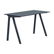 Bureau aus dunkelblau lackiertem Eichenholz und rauchblauem Linoleum 130x65x74cm CPH 90 2. 0 - -. Hay