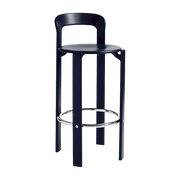 Rey Silla de bar de haya lacada azul oscuro 75cm - Hay