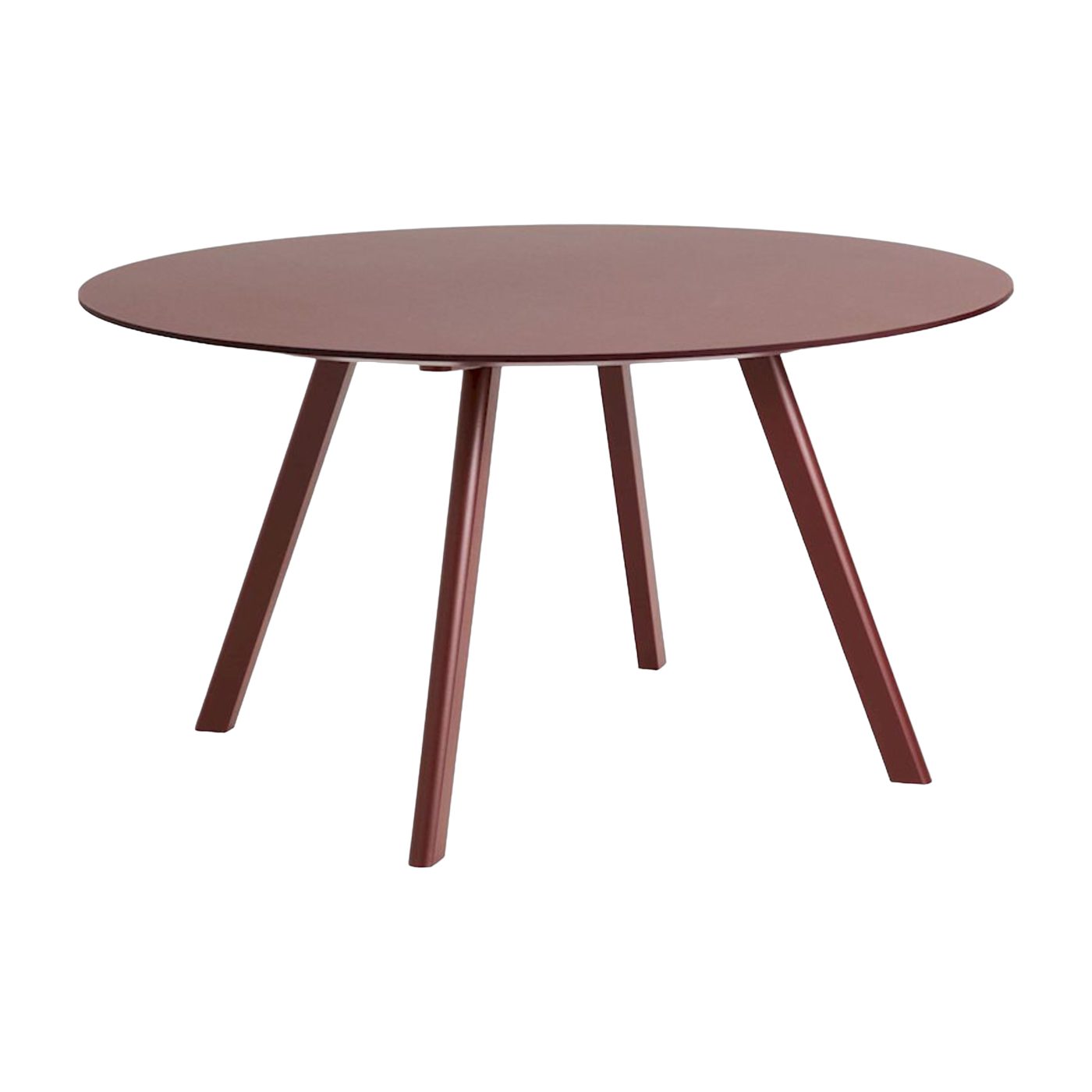 ronde CPH Tavolo in rovere laccato e linoleum bordeaux 140x74cm 25 2. 0 - Hay