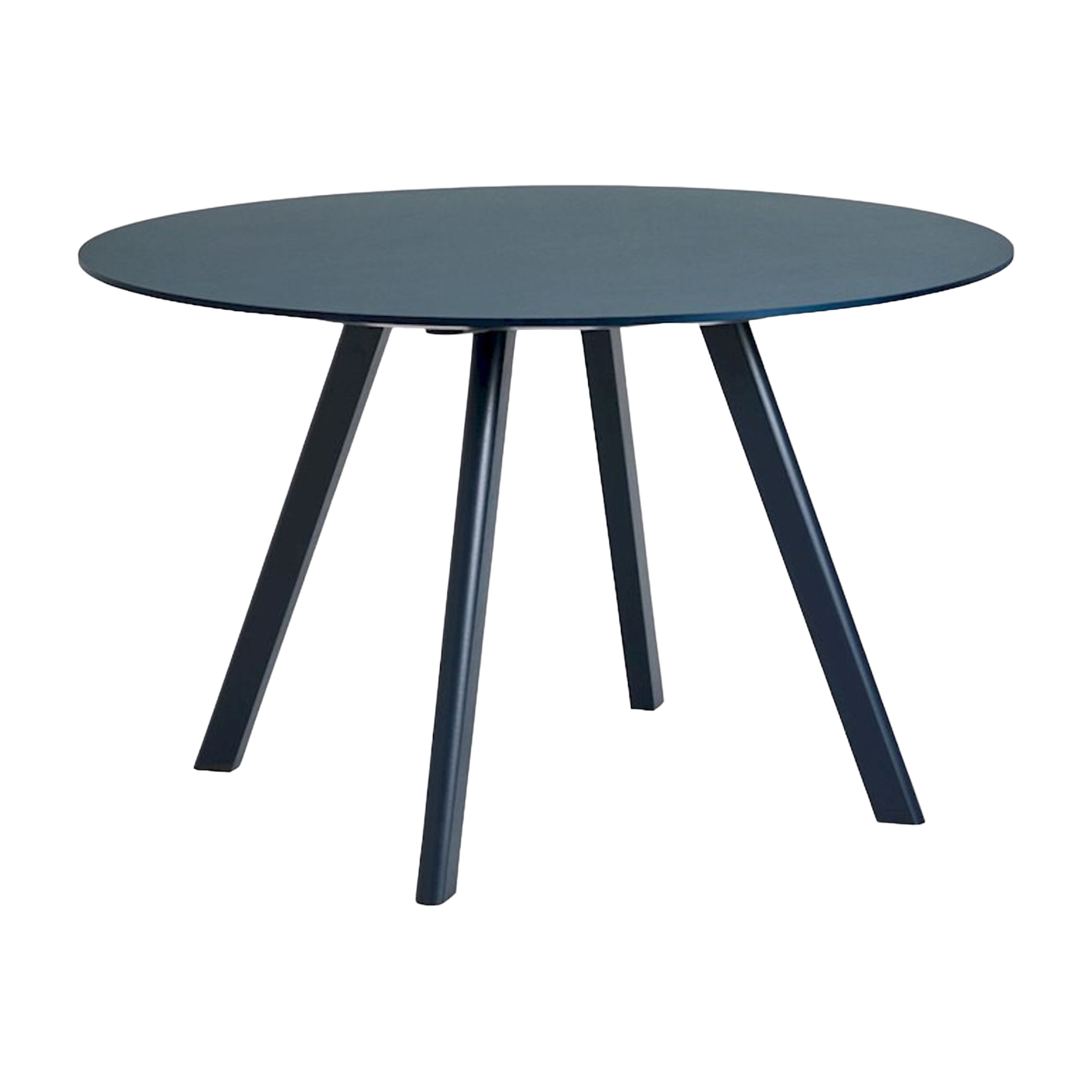 ronde CPH Tavolo in rovere laccato blu scuro e linoleum blu fumé 120x74cm 25 2. 0 - Hay