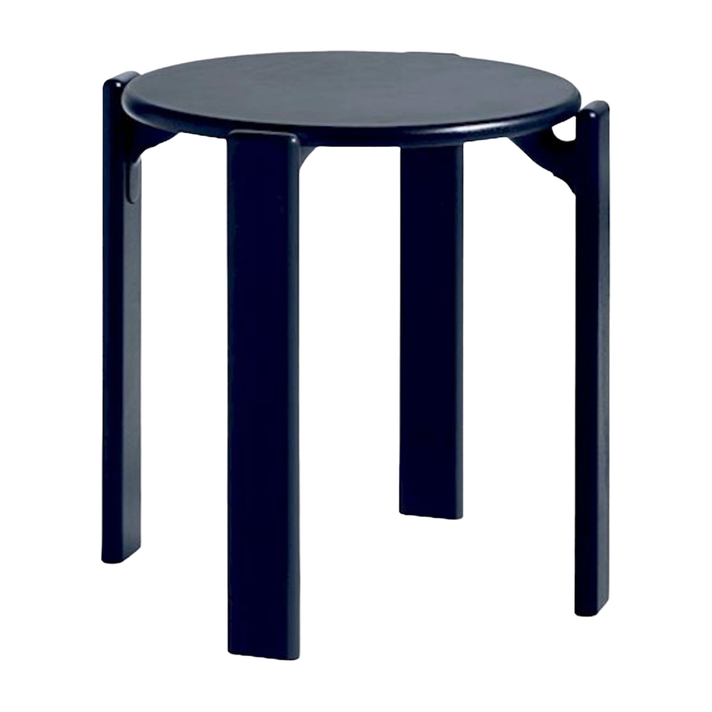 Tabouret en bois de hêtre laqué bleu 46,5x46cm Rey - Hay