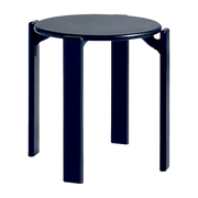 Tabouret en bois de hêtre laqué bleu 46,5x46cm Rey - Hay