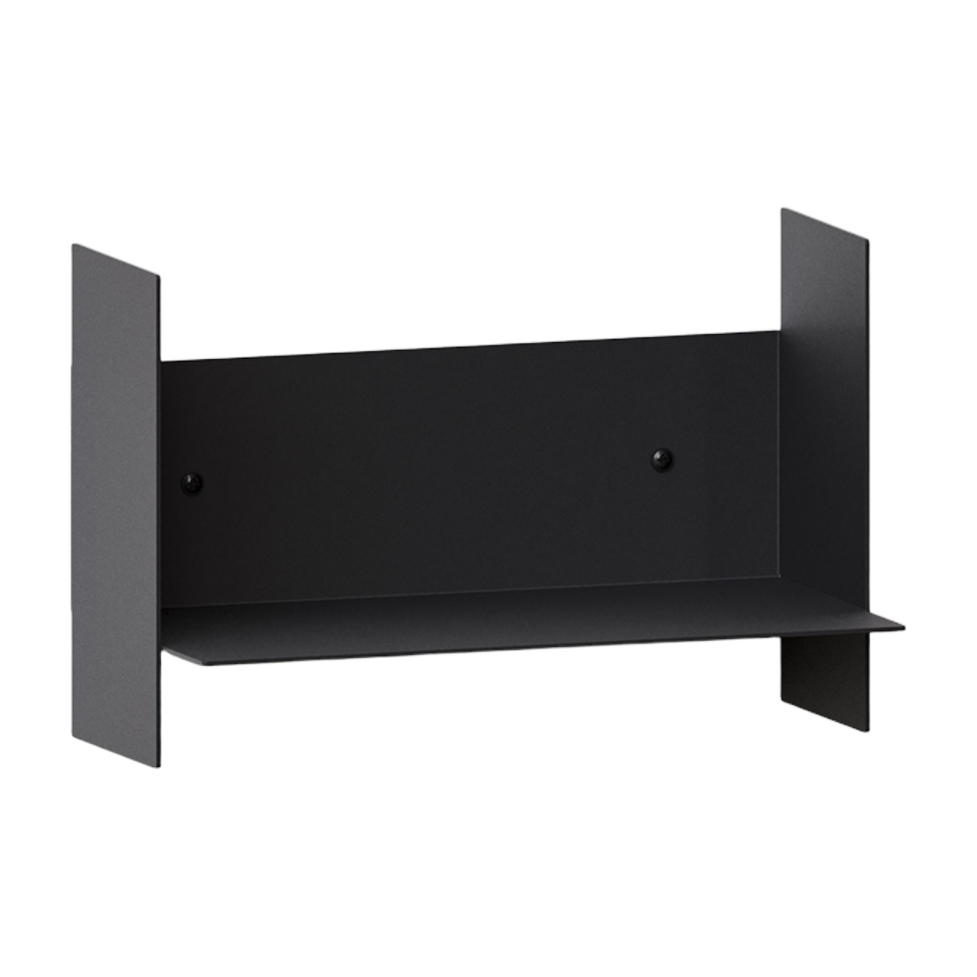 Estante de pared de acero negro grafito 30cm Pli - Tiptoe